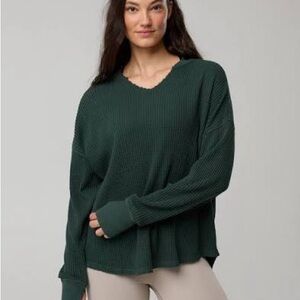 Aerie Offline Wow Waffle Hoodie